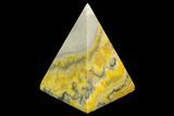 Polished Bumblebee Jasper Pyramid - Indonesia #114985-1